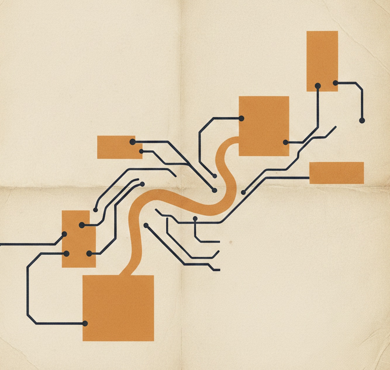 CLAUDE.md as a map illustration