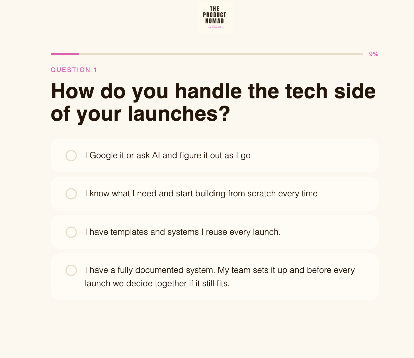 Quiz question one