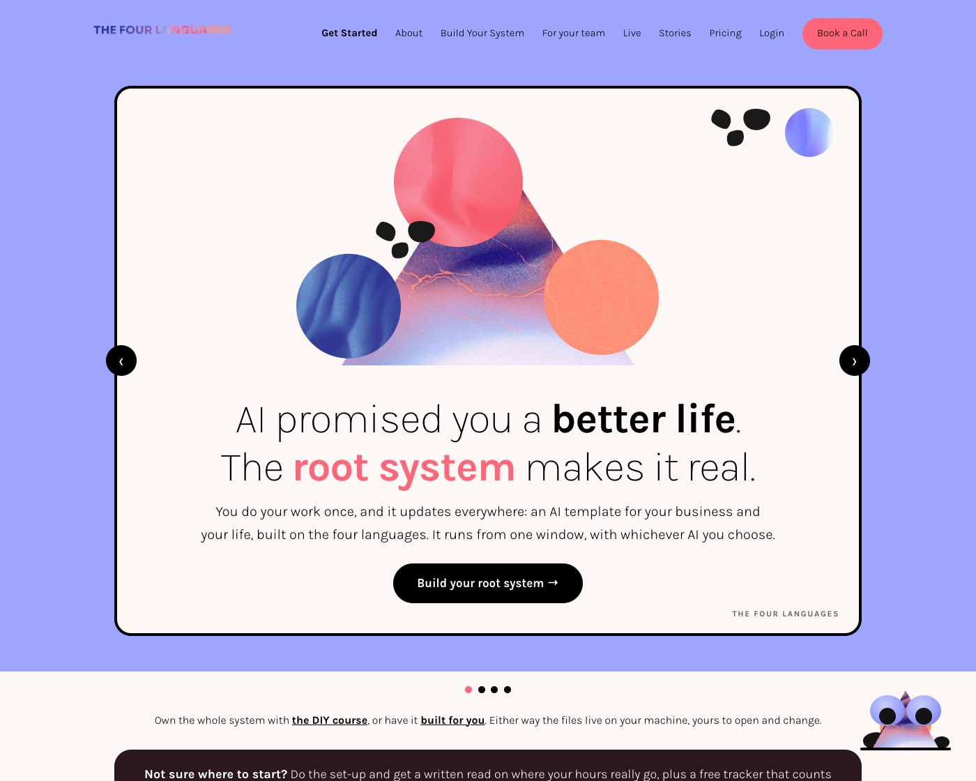 The Four Languages live home page